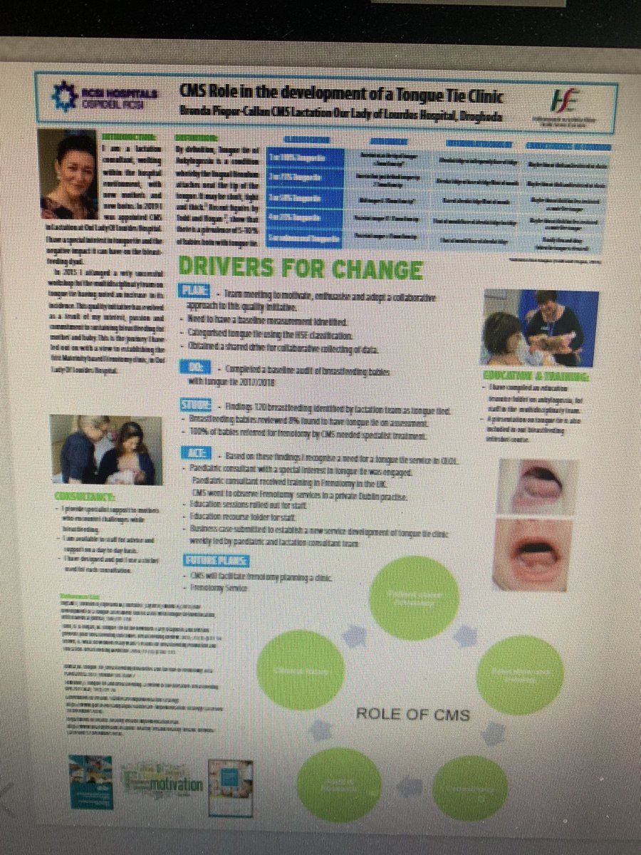 gra_milne12's tweet photo. Congratulations to CMS Brenda Pieper Callan @OLOLMat_Unit who had her poster selected for the @INMO_IRL @MidwivesRCM virtual conference today #improvingmaternityservices https://t.co/nwBLIaWqU9