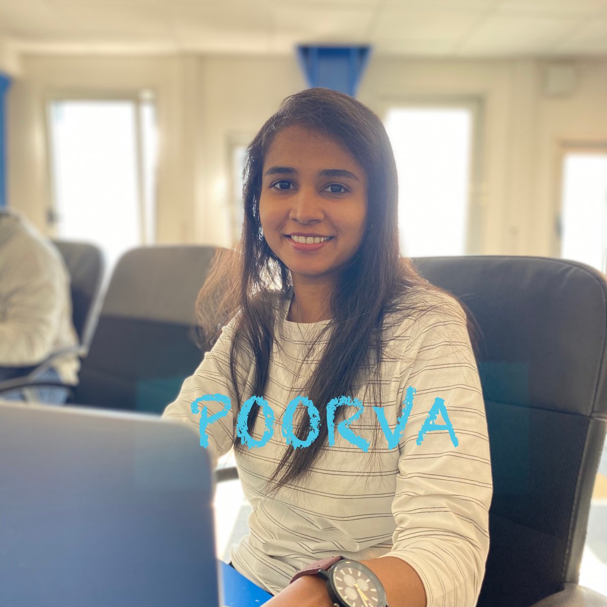 SlayersD4G's tweet photo. Meet our team! 😊 
Our third member and Database Manager is Poorva! 
Poorva is from Mumbai, her favorite color is blue 🔵 and her favorite food is Italian 🍝 

@Design4Green
 #ImakeITsustainable #Dontcodelikeapig #GreenIT #Design4Green https://t.co/pjIyhMoz1U