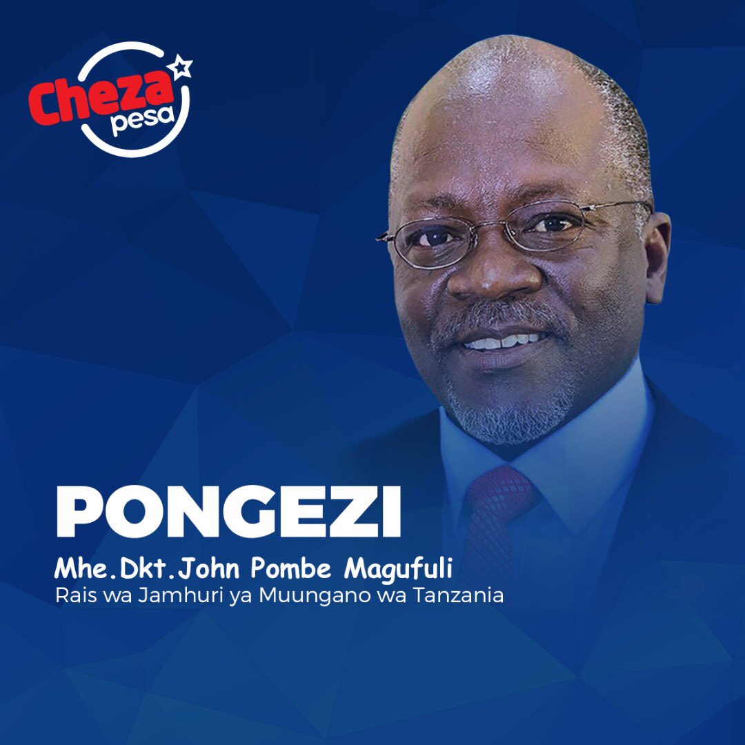 chezapesatz's tweet photo. Hongera sana kwa Mhe.Dkt. John Pombe Magufuli kwa kuapishwa kuwa Rais wa Jamhuri ya Muungano wa Watanzania kwa miaka mitano ijayo. #HongeraRaisMagufuli👏🏽 https://t.co/If4CyLzLwe
