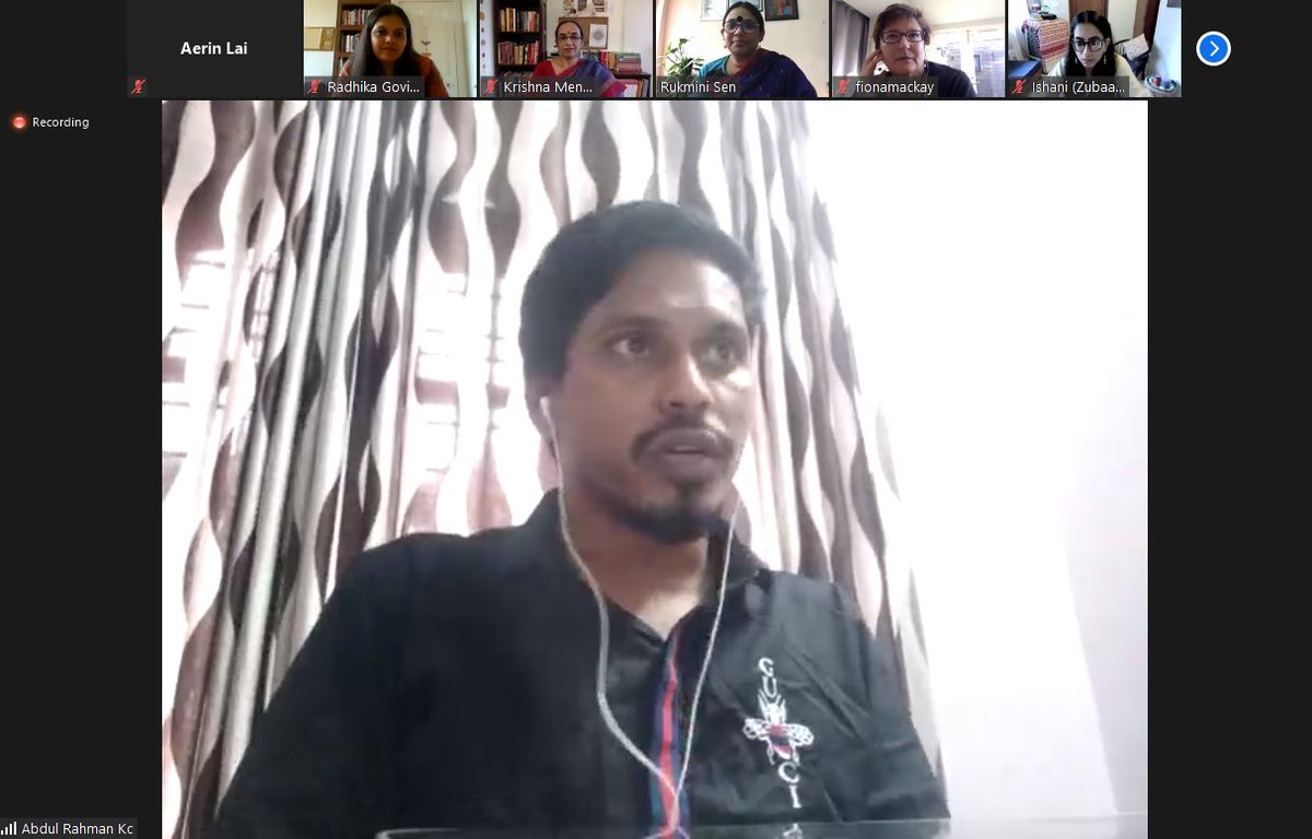 TFTLproject's tweet photo. next up - Dr Abdul Rahman, who discusses his chapter, a fascinating reflection on being a islam studies scholar who enters women's studies. His chapter really highlights the transversing of the line between 'insider/outsider' @ZubaanBooks @weareAUD https://t.co/bt6uvwHHEZ