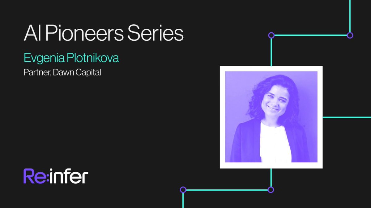 📽  Another #AI Pioneers interview recorded. Thanks to Evgenia Piotnikova, Partner <a href="/dawncapital/">Dawn Capital</a>. Looking forward to this going live soon!