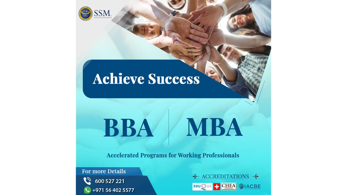 SwissSchoolOfM1's tweet photo. Knowledge Speaks But Wisdom Listens. 
Be Wise Choose Wisely !! 💡📚
 #SwissSchoolOfManagement
Toll-Free: 600 527 221
Whatsapp Us: +971 56 402 5577
#MBA #OnlineMBA #Business #MBAProgram  #Entrepreneurs #GCC #mbaindubai #mbainuae #mbainsharjah #ExecutiveMBA https://t.co/ExyppVmvFy