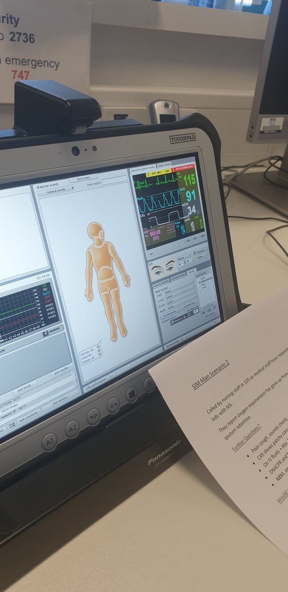 gramacutephysio's tweet photo. Fantastic SIM training today for our staff, respiratory scenarios to assist with day to day clinical reasoning and for on call learning, students and all staff @Physio_RGU @NHSGrampian https://t.co/M8rNDxpzPx