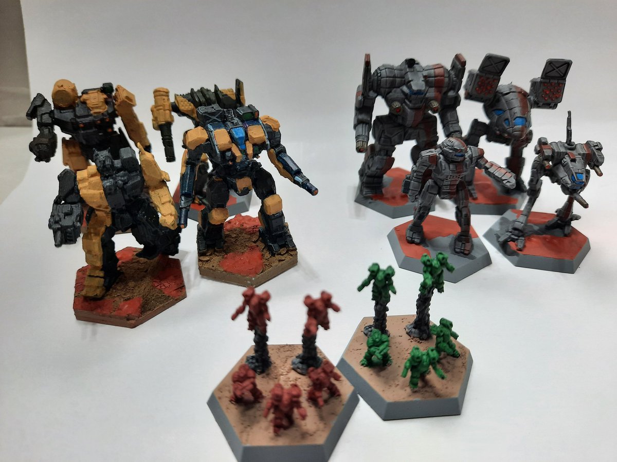 SCWFrontLine's tweet image. Painting Mechs continues