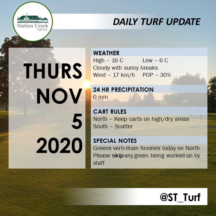 Station Creek Golf Club - Turf Department tweet media