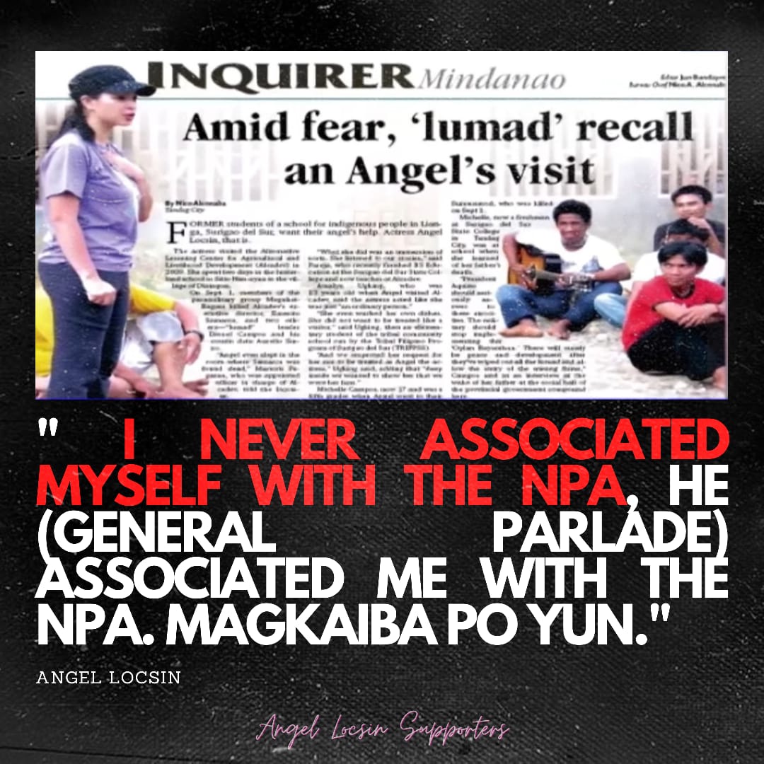 AngelSupporters's tweet photo. Angel Locsin Official Statement about NPA issue. Swipe photo for more details.

#WeStandWithAngelLocsin

Part 1 @143redangel https://t.co/i14k2DOAvK