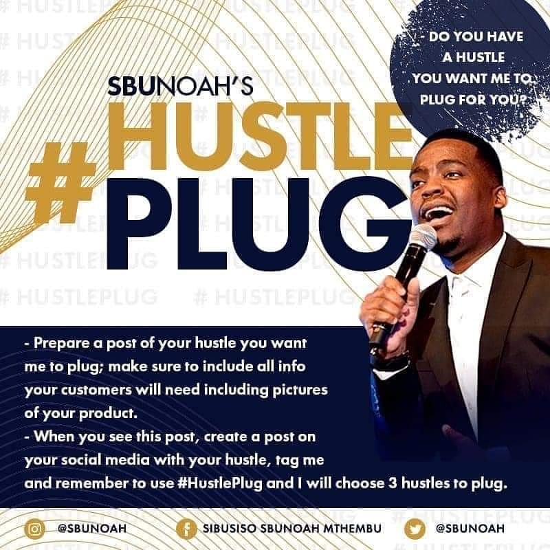 SbuNoah's tweet photo. #HustlePlug, let’s go, now!!! I’m going through your businesses and will pick 3 to plug on my social media... tag me and use our official hashtag 🕺🏾🕺🏾🕺🏾 https://t.co/UUxG2kEY3y