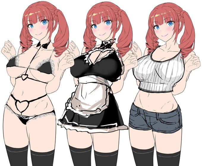 次作のキャラ、まだ現代モノかファンタジーか
すら決まってないけど描いていってる。
服とか髪とか目の色、どういう表情する娘なのか未定…… 