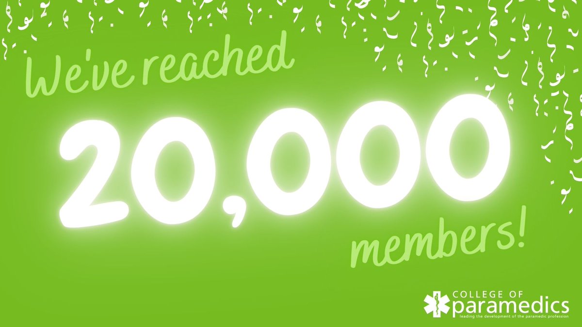 This month, we celebrate reaching our 20,000th member milestone! We would like to thank all members for their continued support and commitment to the work that we do on their behalf. #DevelopingtheProfession