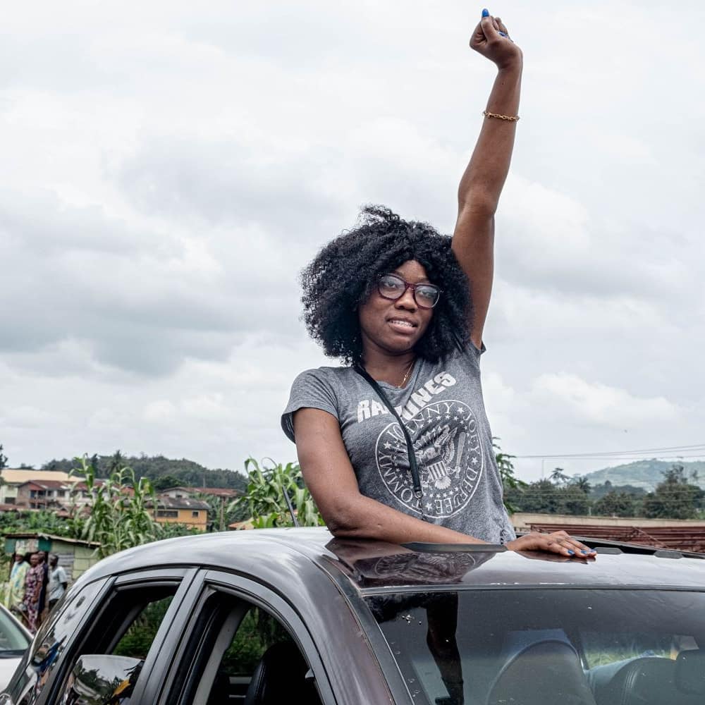 pfartcollective's tweet photo. The labour of our massacred heroes shall not be in vain. Strategies may change but we move ✊🏽

📸: @papaakanni
Location: Ile-Ife
18-10-20
#OneVoice #Endsars #NewNigeria https://t.co/gz8C6K6qCp