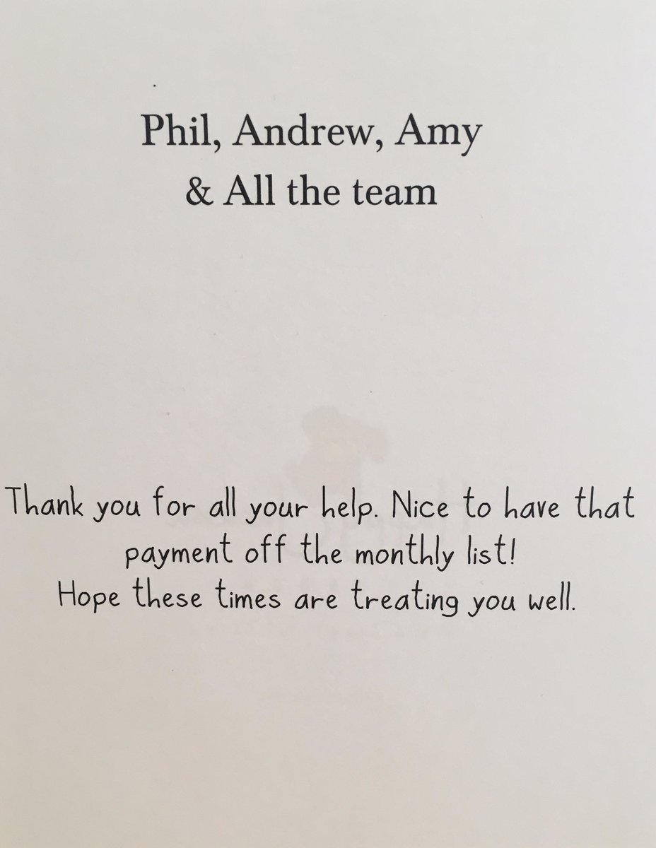 Bright_Oak's tweet photo. A lovely and thoughtful card from a customer who has completed their debt management plan https://t.co/eVYLrFjXfo