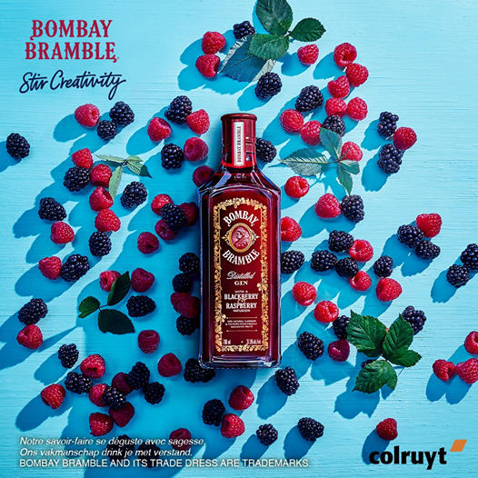 THenroteaux's tweet image. Bombay Bramble, bien sûr goût et couleur. Disponible chez Colruyt ! #BombayBramble #StirCreativité