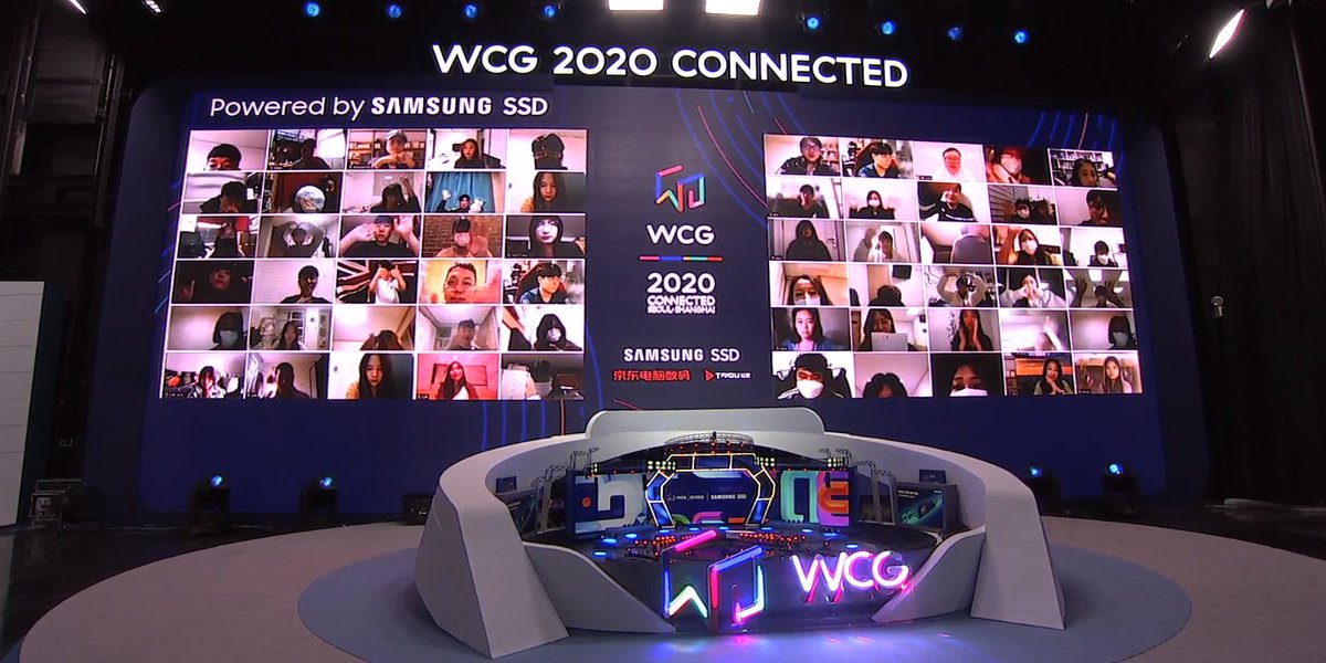 WCG_Contents's tweet photo. [#WCG2020 GF: Day1, Ontact Interview]

The 2 finalists for @Warcraft3 Team, #LawLiet from ELL and #Focus from FM joined the stage for an Ontact Interview!

#워크래프트 팀전 결승 진출자, ELL의 조주연 선수와 FM의 엄효섭 선수와의 #온택트 인터뷰가 진행됐습니다!

#ontact #WCGCONNECTED https://t.co/hJ80fZfjGP