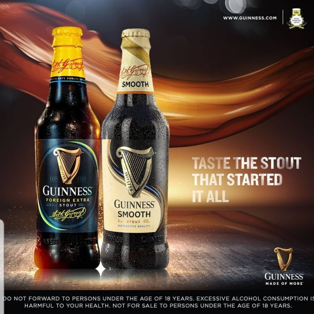 CarolRadull's tweet photo. On #InternationalStoutDay we at @GuinnessKE would like to say THANK YOU for making Guinness the most loved beer in Kenya. The rich, creamy delicately crafted black liquid is one for the record books; gracing our counters since 1759. Cheers #MadeofMore DRINK RESPONSIBLY +18 #Ad https://t.co/wPDq6Kuden
