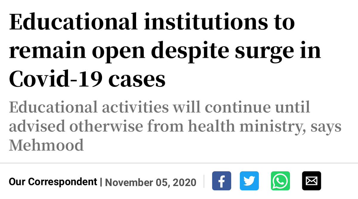 RaamishKhan8's tweet photo. And now they have decided to keep the institutions open under this alarming situation of COVID-19 Pandemic... Do they need more spreading of the virus and let students take risk? Although there is online platform available for them to continue studies which can be utilised... 😒 https://t.co/TIHsNUzbB6