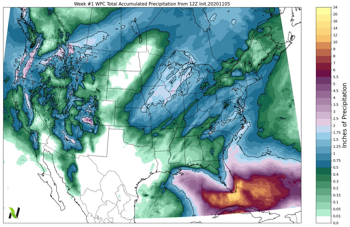 snodgrss's tweet photo. Ag Forecast for Nov 5, 2020

https://t.co/SefHHpnK0H 

Update on Eta
Weak Subtropical Jet
Widespread Warmth Cont.
Deep Western Trough = Snow/Ice/Storms
Persistent Eastern Ridge 
Frost Potential in California's Central Valley
15-Day Soil Temp Outlook
La Nina / MJO and Brazil Rains https://t.co/aLfITiIiwh