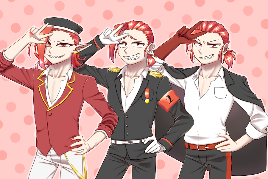 寝不足 擬人化 にとーへー 3 相互さんデザインの擬二等兵をお借りさせていただきました 右 ごぼうさん Sbjk D1sk 真ん中 自分 左 アルトさん Aruto4022