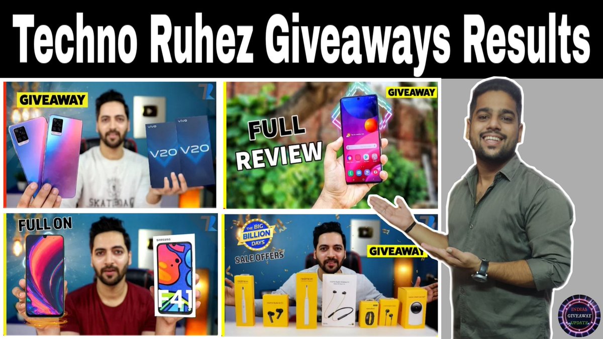 VidvsCom's tweet photo. ⏩NEW VIDEO⏪
Those who Missed Giveaway Results of Techno Ruhez
Can check out this Video
Video link 👇
https://t.co/Ny3FsR0C3W
Please Give your suggestions in comments
#INGiveawayUpdate #IndiasGUFamily https://t.co/xtyZTZt2CD