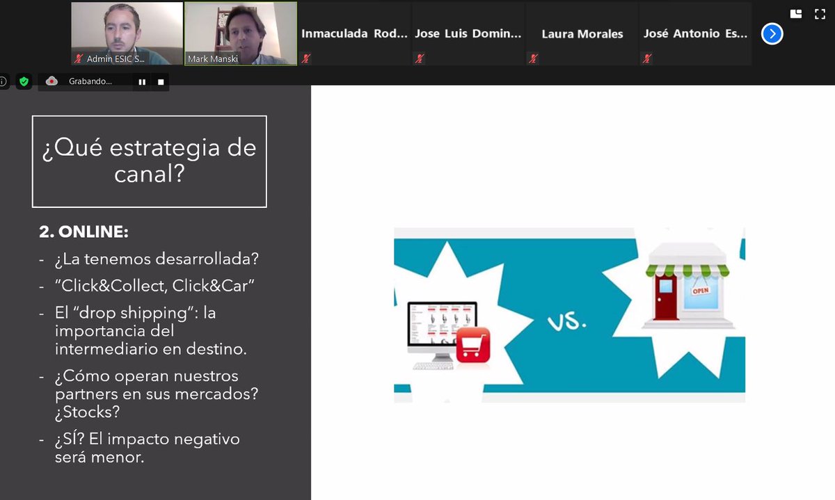 ESICSevilla's tweet photo. 🌍 Ayer aprendimos sobre #internacionalización en el escenario actual y sus previsiones de futuro 💼 También herramientas y estrategias online + offline para aprovechar sus nuevas oportunidades

Masterclass virtual con @MarkManski, economista y profesor de @ESICEducation https://t.co/CO7JRT3KHf