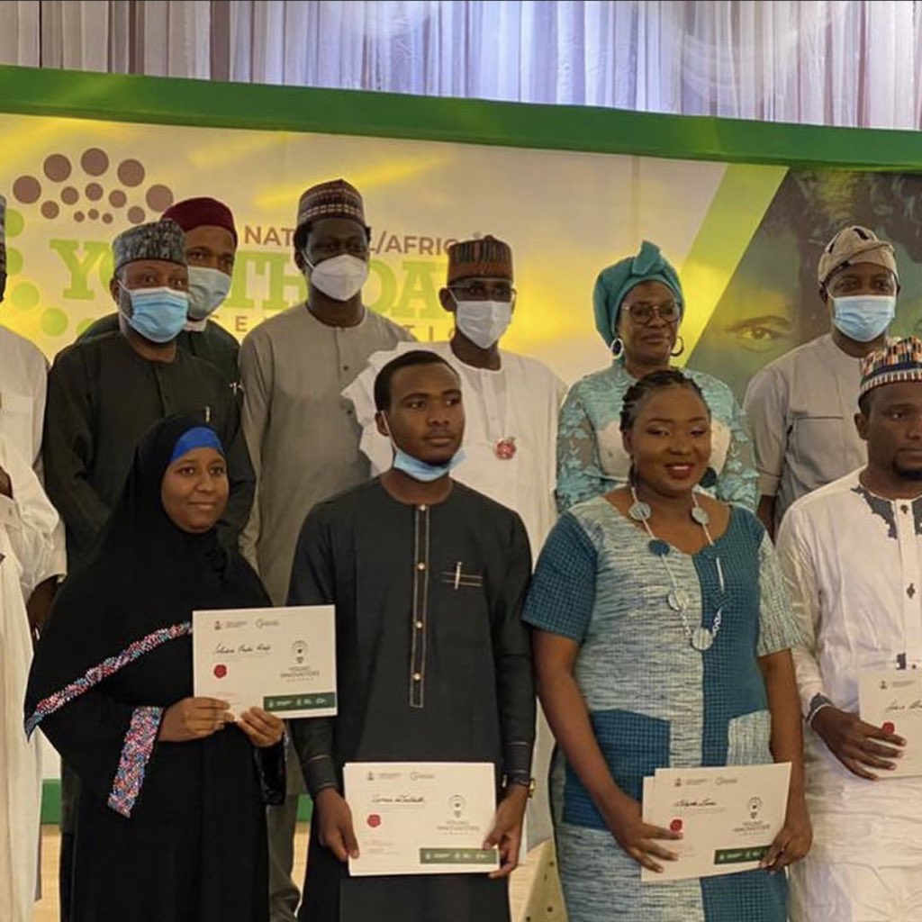 Our CEO @inti_kurfi was part of the chosen for the “Young Innovators Awards” by the Nigerian Federal Ministry of Youth and Sports Development. 

We are so proud and congratulate her on her well deserved recognition.
