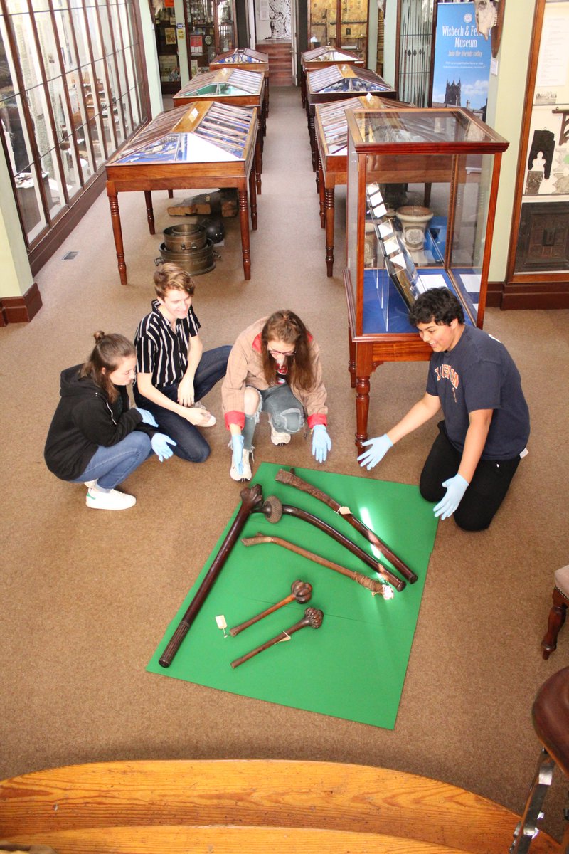 wisbechmuseum's tweet photo. Today's #Museum30 is Display. This is our wonderful Silver #ArtsAward group working on their own #PacificCurrents display & visiting @MAACambridge learning about display text with SJ. Made poss thanks to funds from @CambsCC Essential Skills & @MAACambridge
#creativecareers https://t.co/18RNyd8IWf