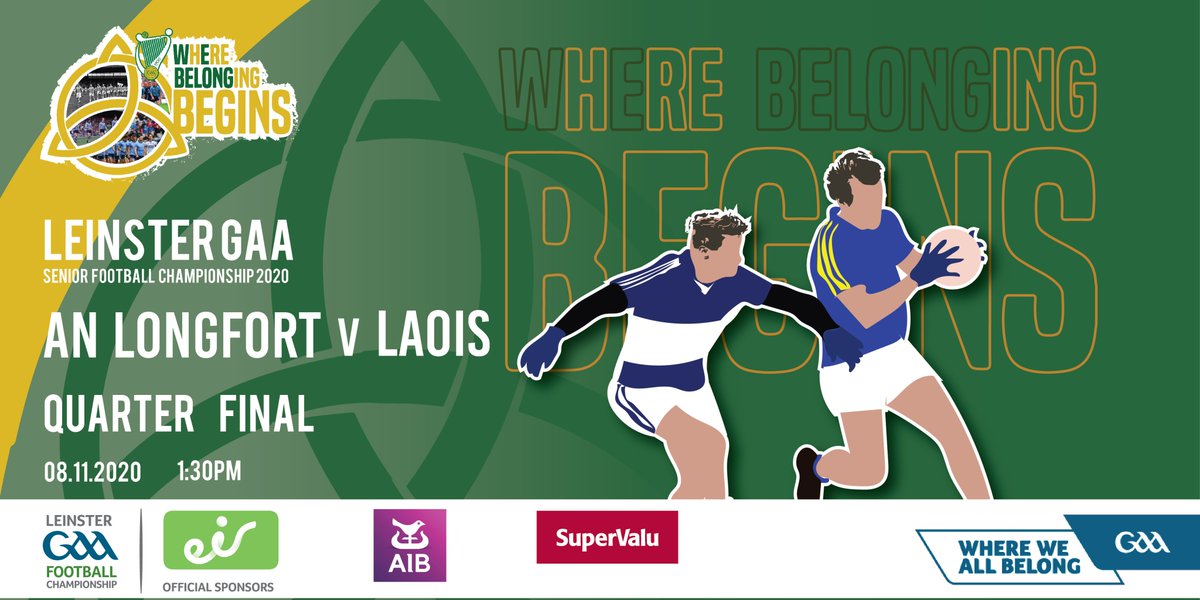 On Sunday <a href="/CLGLaois/">Laois GAA</a> travel to Glennon Bros Pearse Park to take on <a href="/OfficialLDGAA/">Longford GAA</a> in the Leinster GAA Senior Football Championship Quarter Final.

While you can't be there in person make sure to follow all the action on @GAAGO you can get involved by using the #BestSeatInTheHouse