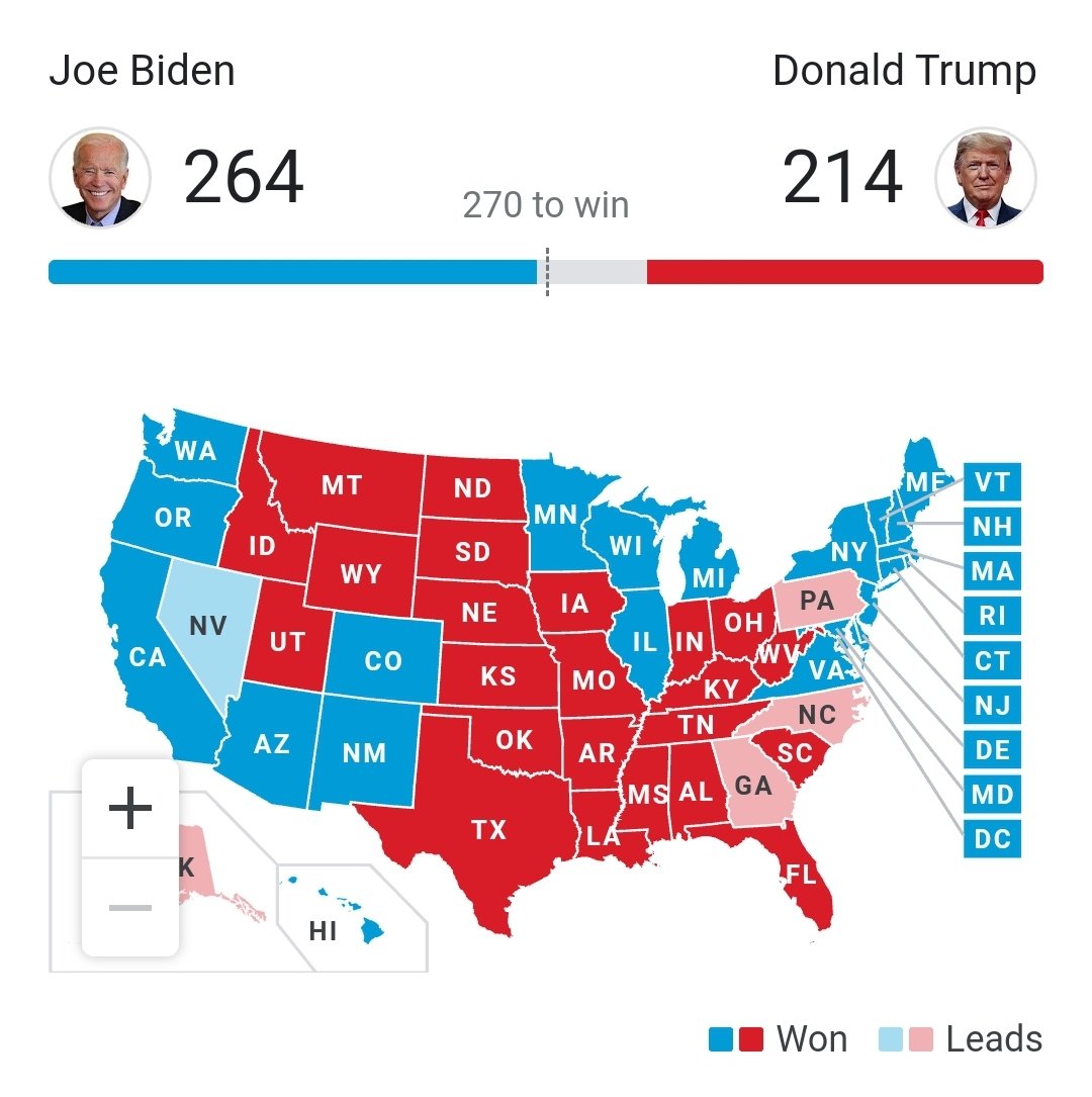 FrSpodo's tweet image. Rather like ice on a lake, the thickest part is in the middle. #USElection2020 #Biden2020