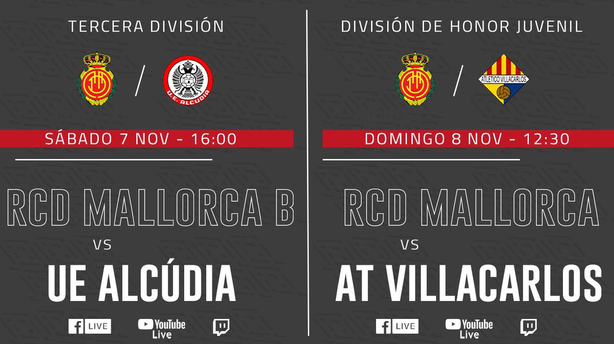 RCD_Mallorca's tweet photo. Futbol en directe! 🔴

Mallorca B i el DH, a un clic! 👺 https://t.co/kZ9amdLgGD