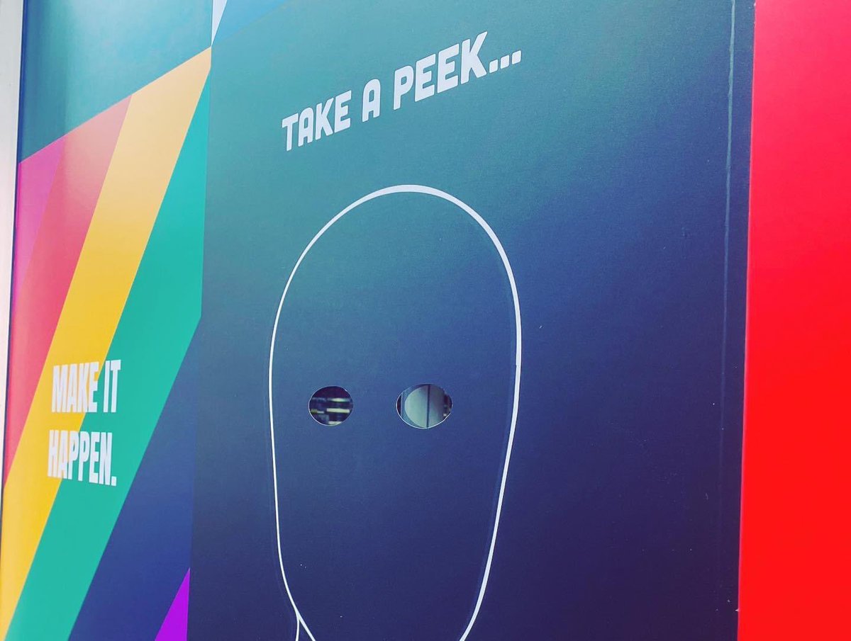 Complete transformation of the old Argos building for @ThePowerhouseCo adding some vibrancy to the street 🧡💛💚💙💜