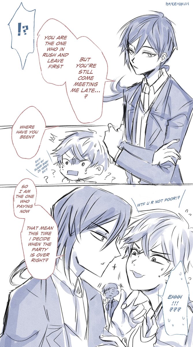 Zhongli and Childe again (what is the name of this ship tag btw? Zzzz)
sugar baby AU and the plot twist to bully my fav boi lol