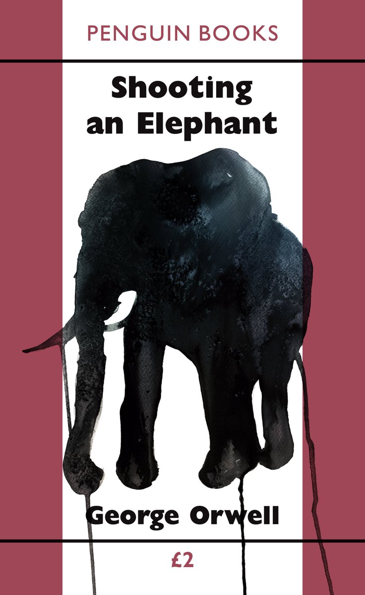 Today we’re excited to share that a new edition of ‘Shooting An Elephant’ will be available in ebook on November 28th, with a new cover by  @typeasimage. It's a searing and honest account of his experience as a police officer in imperial Burma:  http://ow.ly/gWv750CcdqF&nbsp; /7