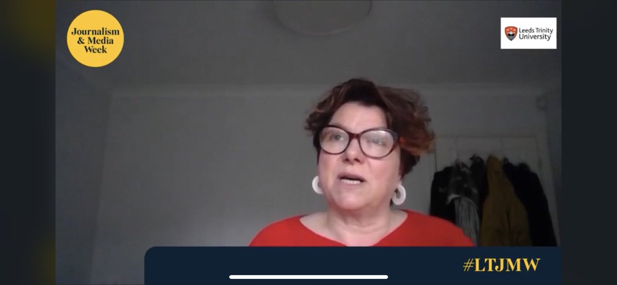 Victoria Wharton this morning spoke about how getting into Television Production and she believes it’s a “very exciting time to be starting.” Good to hear if you are interested in the television side of Journalism! 📺 👍 #journalismandmediaweek <a href="/LeedsTrinity/">Leeds Trinity University</a> <a href="/LTJournalism/">LT Journalism</a>