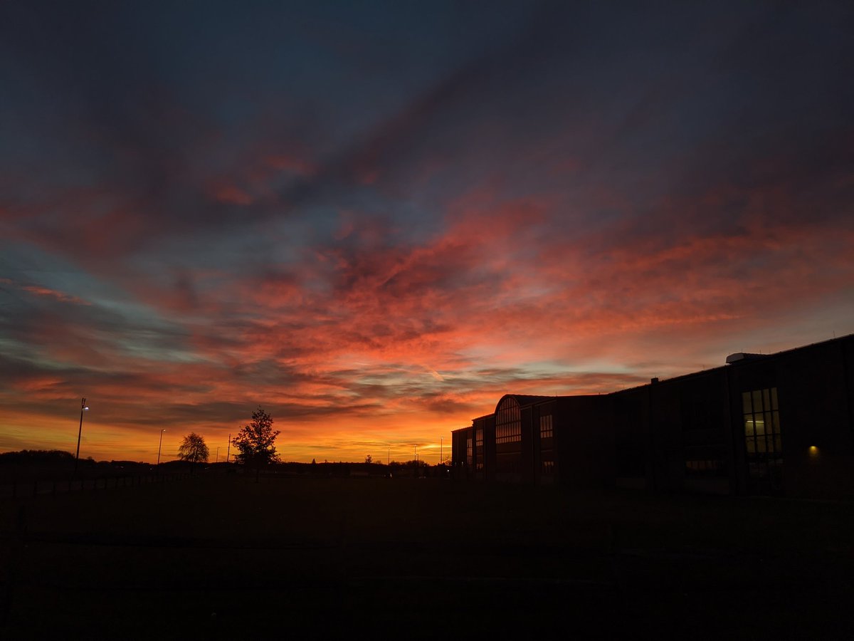 Great shot of Sheridan High School this morning!