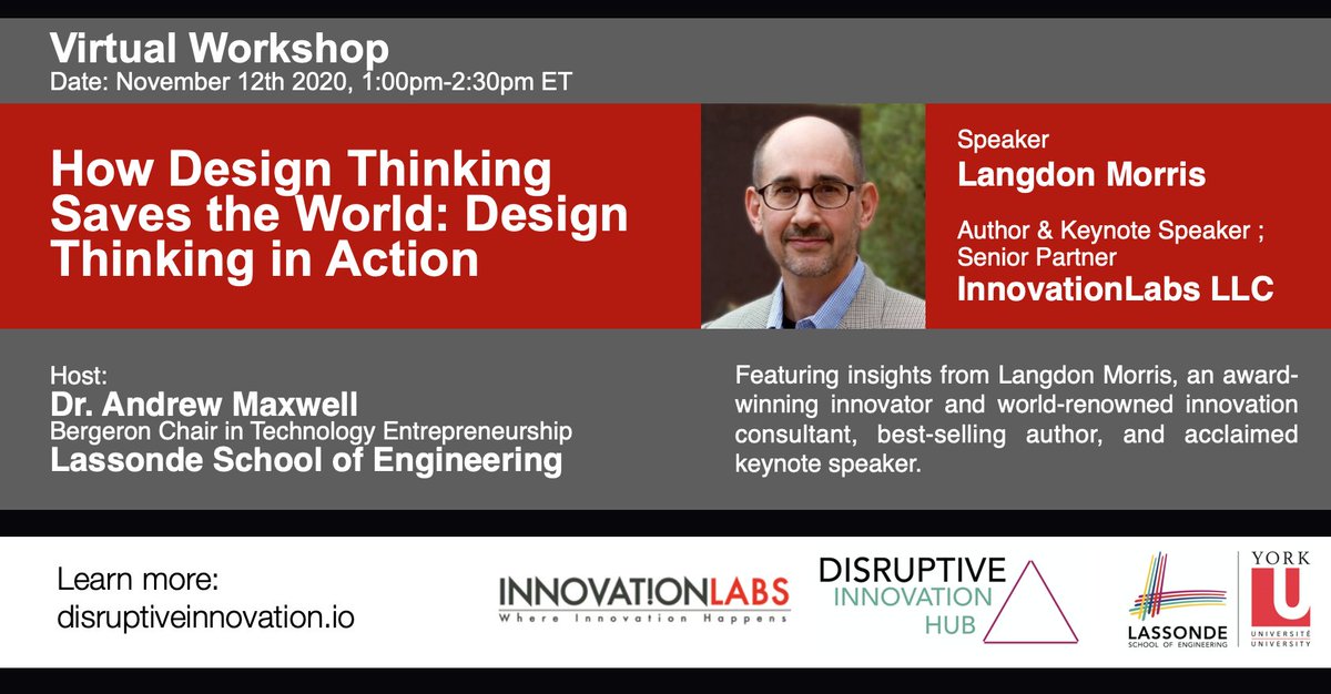 HubDisruptive's tweet photo. Check out our upcoming #interactive #webinar "How Design Thinking Saves the World: Design Thinking in Action" by Langdon Morris. He will also present a set of very useful #designthinking tools, and cover a few bits of important theories.
https://t.co/HFPQTSRmye https://t.co/wn24ySqpHv