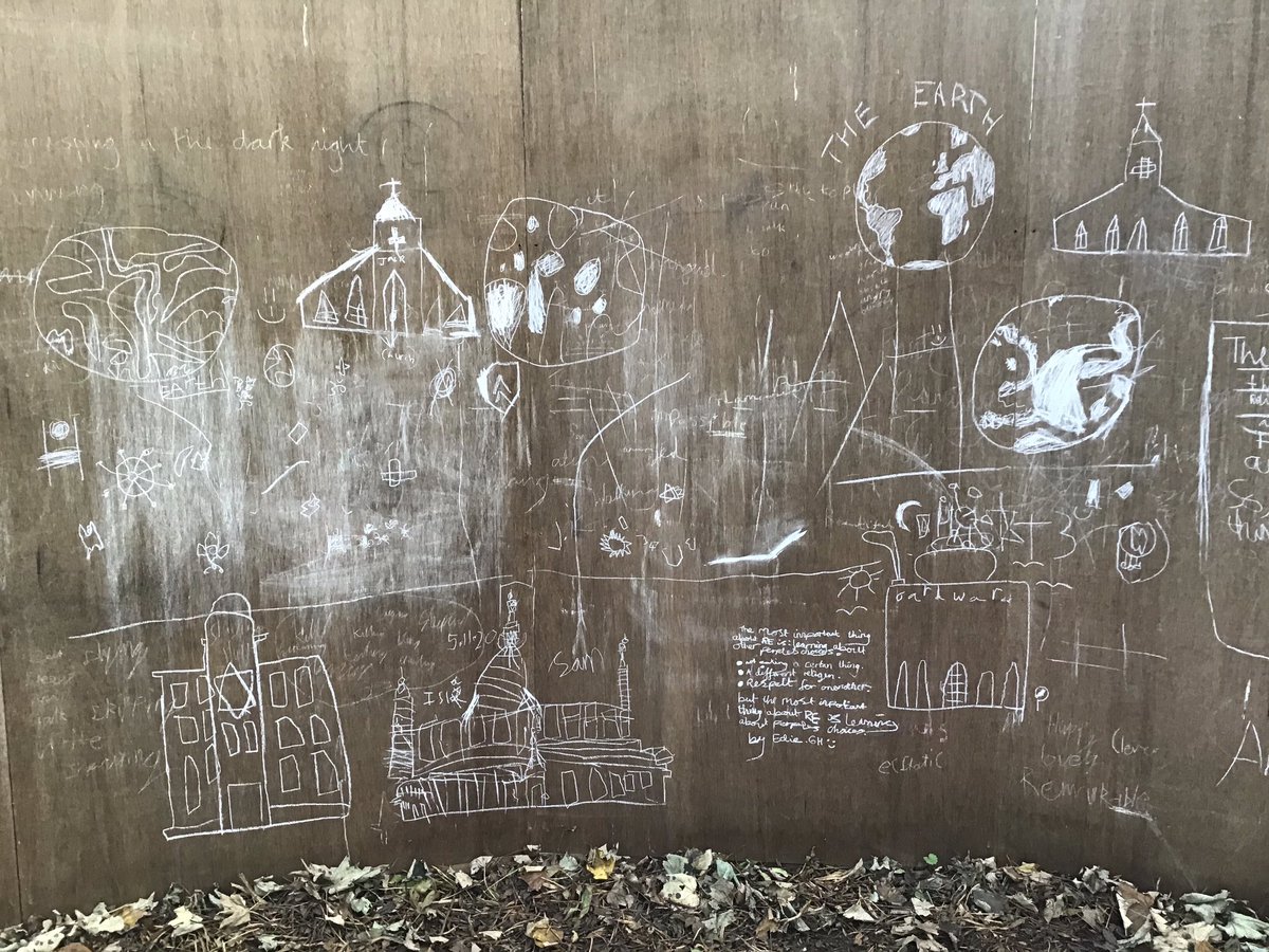 LaxtonJunior's tweet photo. Our woodland garden art wall is filling up! #LJSYearOne have been busy adding #symbolsoffaith and #LJSYearThree carefully drew #placesofworship. We are so excited to celebrate our multi-faith school #community ahead of #InterFaithWeek next week! @IFWeek #MutualRespect #WeAreLJS https://t.co/RYnTjRWPQ4