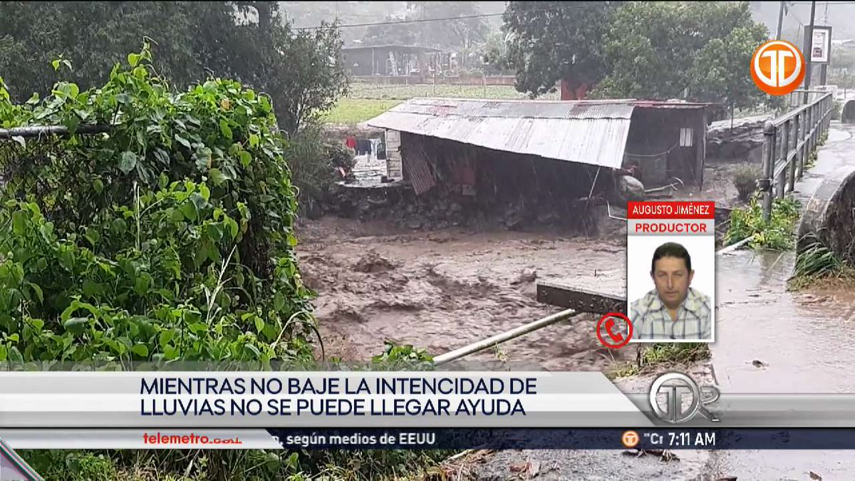 TReporta's tweet photo. Inundaciones en Chiriquí. "Toda la actividad agrícola está 100% suspendida... la gente está preocupada por lo que han perdido", Augusto Jiménez, productor de Tierras Altas. #TReporta https://t.co/O5SbSFbaPM