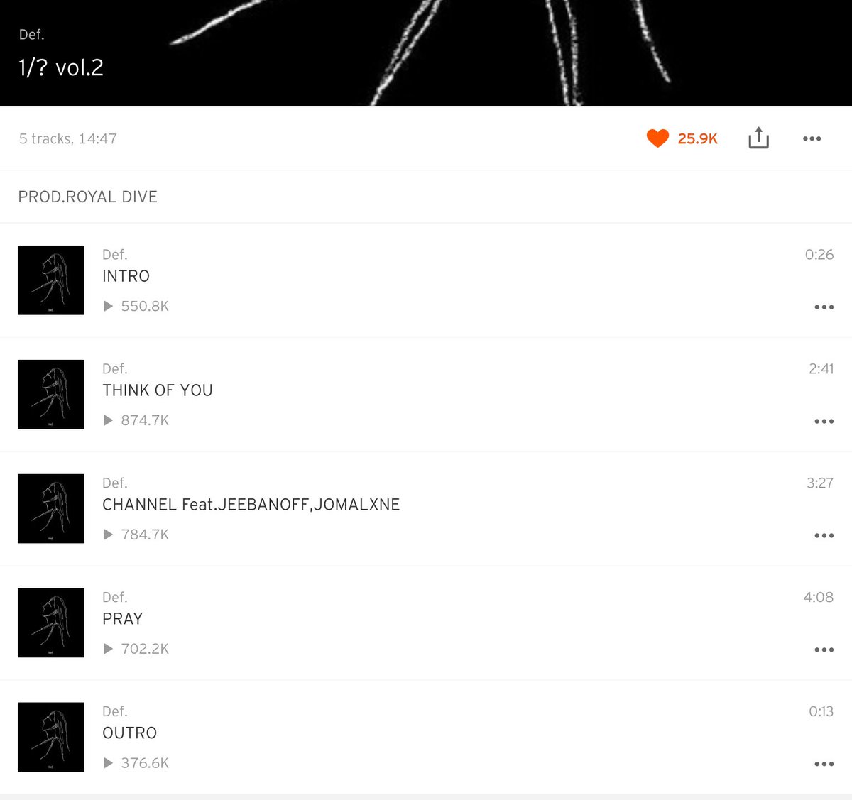 offdef06's tweet image. seems like Jaebeom deleted DONT TOUCH ME on his soundcloud. 😭