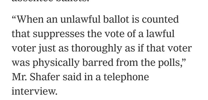 I swear I will not spend the day rage tweeting, but calling the alleged counting of "late" votes "voter