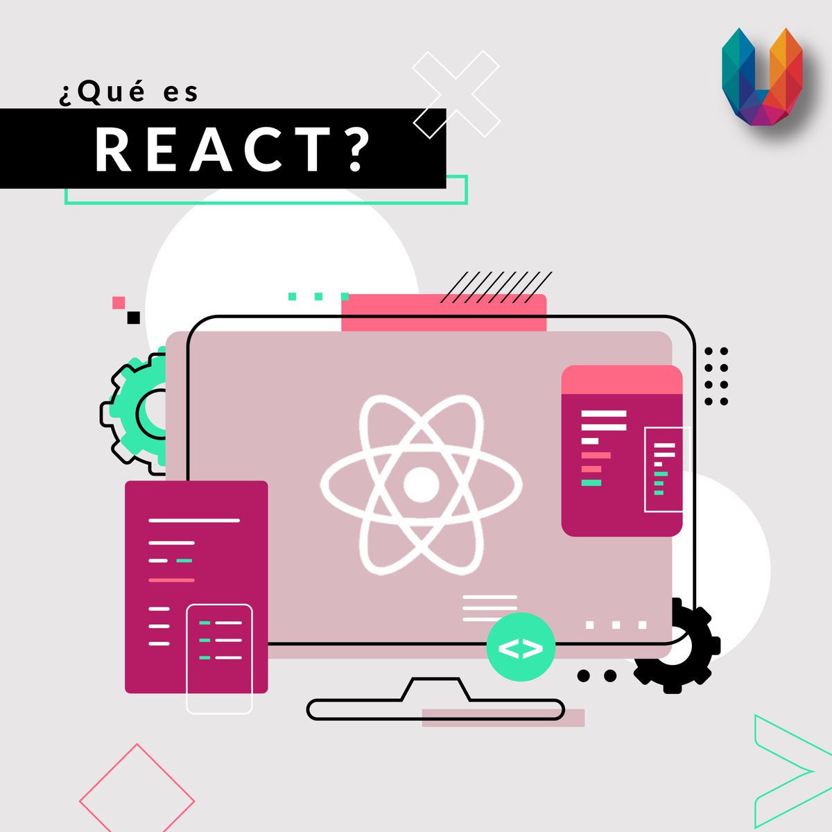 growuphr's tweet photo. #GrowupTech ¿Conocés React? En el siguiente hilo te contamos las principales funcionalidades y por qué es una de las tecnologías frontend más demandada en el mercado laboral. 
#React #softwarelibre #JavaScript #frontend #rrhh #rrhhargentina #dev https://t.co/pVtywvDgFM