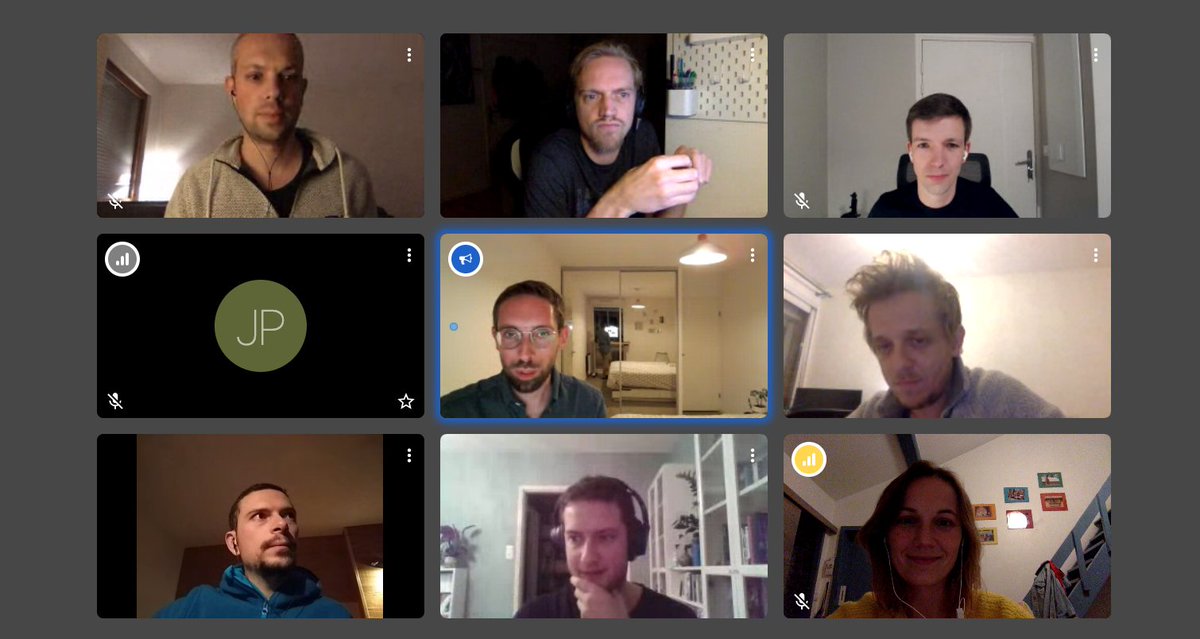 humancoders's tweet photo. #AperoRemote avec des formateurs et la team HC... à défaut de se voir en vrai 😊 https://t.co/0uF4MMF0QP
