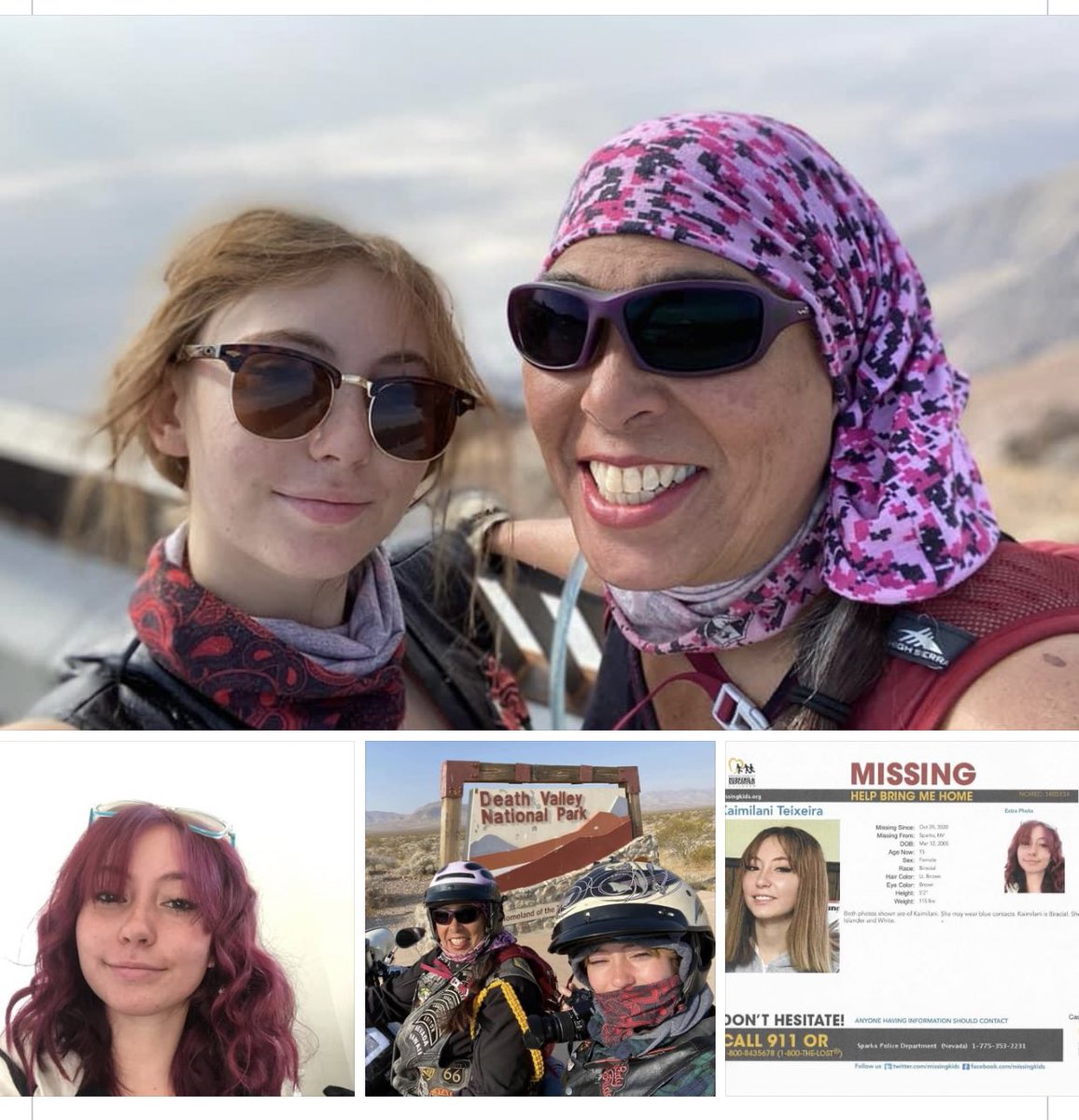 Please keep spreading the word. My friend’s granddaughter , Kaimilani Teixeira is still missing:
· Disappeared Thursday, 10/29/2020
· 15 years old
· 5’2”, 115 pounds
· Lives in the Lena Juniper neighborhood in Sparks, NV
· Attends Reed High School
· Did not have a cell phone.