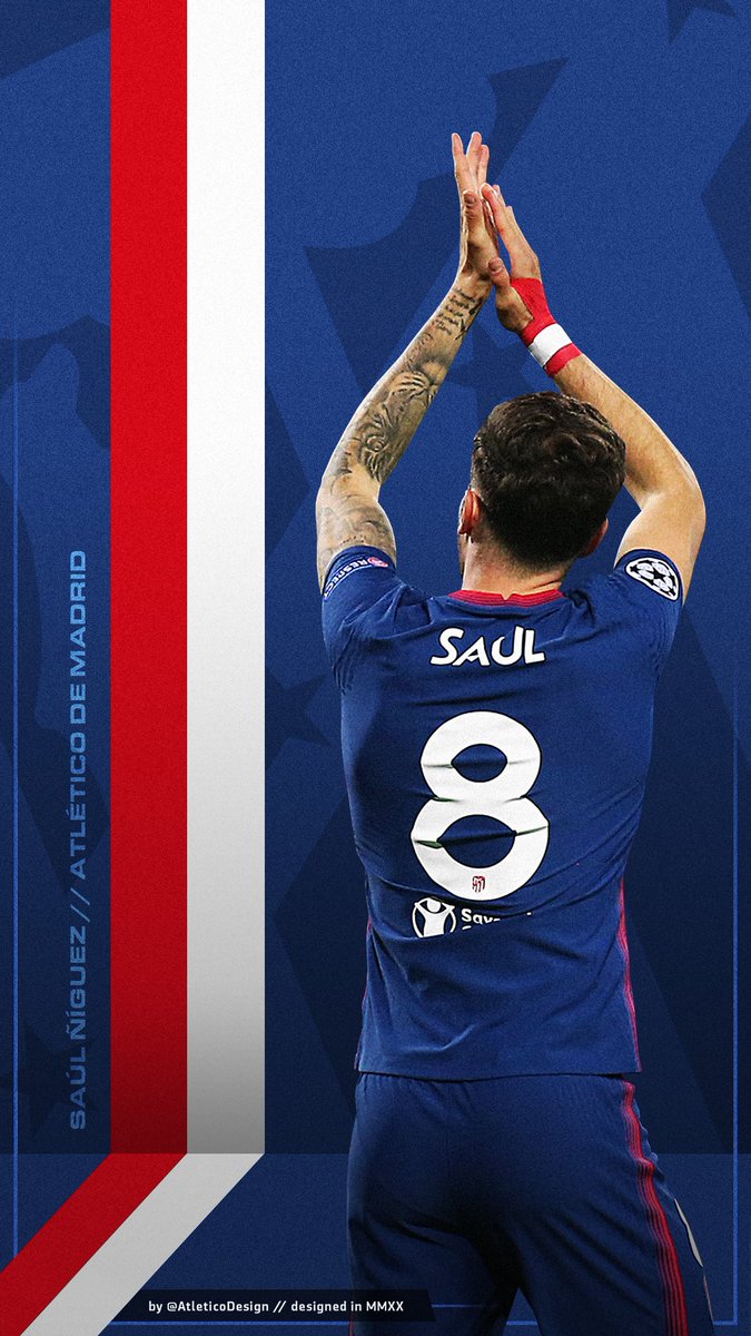 AtleticoDesign_'s tweet photo. .@SaulNiguez tu con nosotros, nosotros contigo... ❤ // Se agradece el RT para máxima difusión, vamos a darle todos familia.

designed by #AtleticoDesign 🔴⚪️🔴⚪️ https://t.co/6MAsDt0Byd
