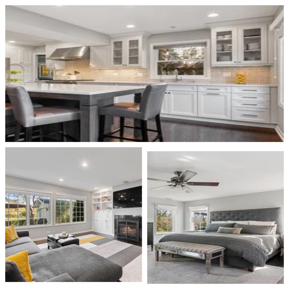 FeatheredHomes's tweet photo. We loved making the colors cohesive in this recent stage. Greys, yellows and crisp white made this beauty shine. Offered by Sue Teper @ Properties. #Stagingservices #stagingsellshomes #homestaging #stager #realestate #homedecor #interiordecor #propertystyling #homestagingworks https://t.co/nX9QRYaYnW