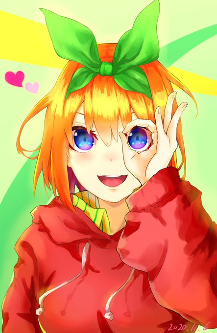 えくれあ448さんがTwitterに投稿した中野四葉(五等分の花嫁)のイラスト。