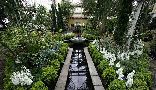 "Gardens beneath which rivers flow" is a well-known and oft-repeated Qur'anic image of Paradise, and as with any rich tradition, has inspired centuries of development in architecture and design.