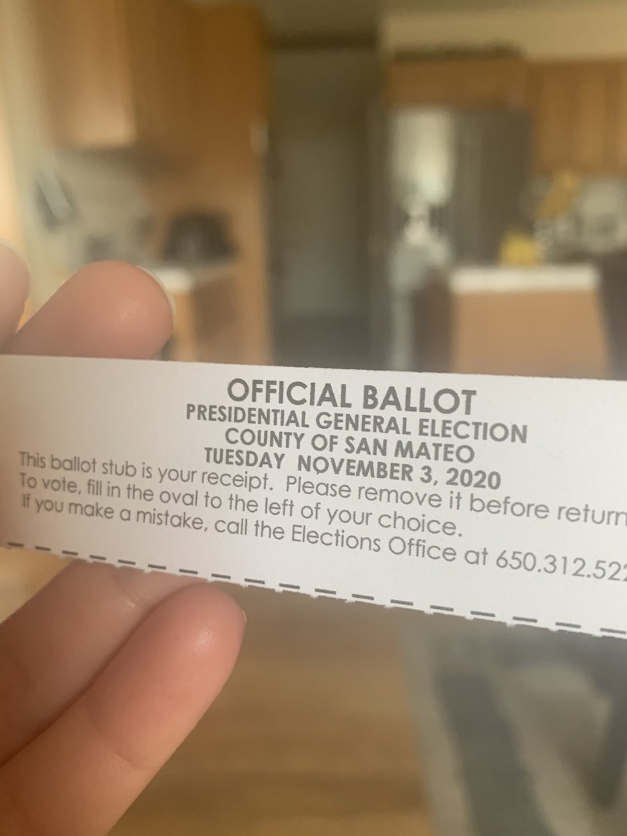 @Trumped18 @3days3nights I'm a CA voter.  The watermark was on my ballot near the top.  Not on the ballot stub as you're displaying.  I wonder if they put it in different locations depending on county.