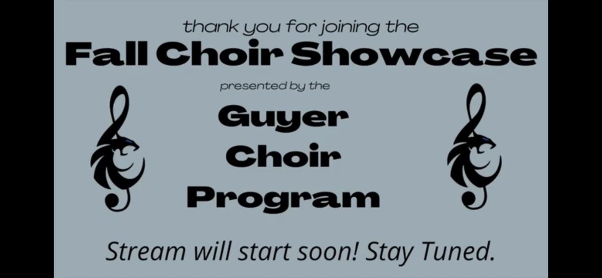 In case you missed the live broadcast, the link for the concert is in the bio! Great first concert Wildcats! #guyerchoir
