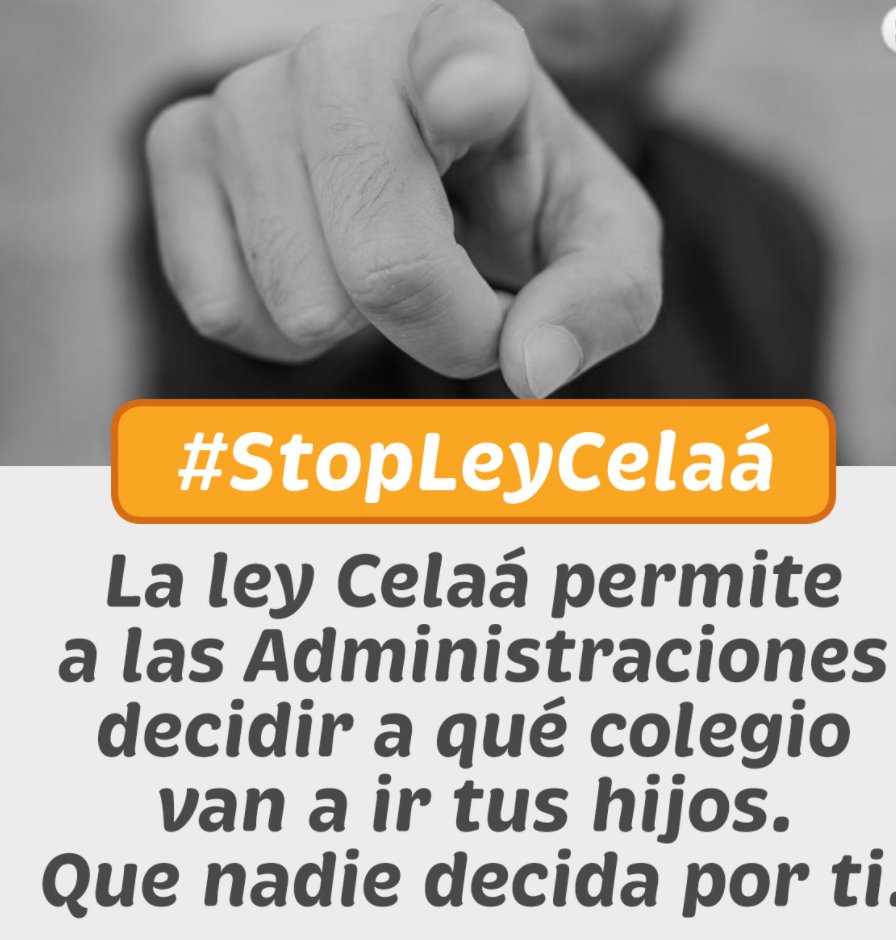 Con la #LOMLOE más de 47 millones de españoles perderían libertad ¡NO te resignes! Pública SÍ, Concertada y Especial TAMBIÉN  #StopLeyCelaá #MasPlurales <a href="/escacv/">EscuelasCatolicasCV</a>