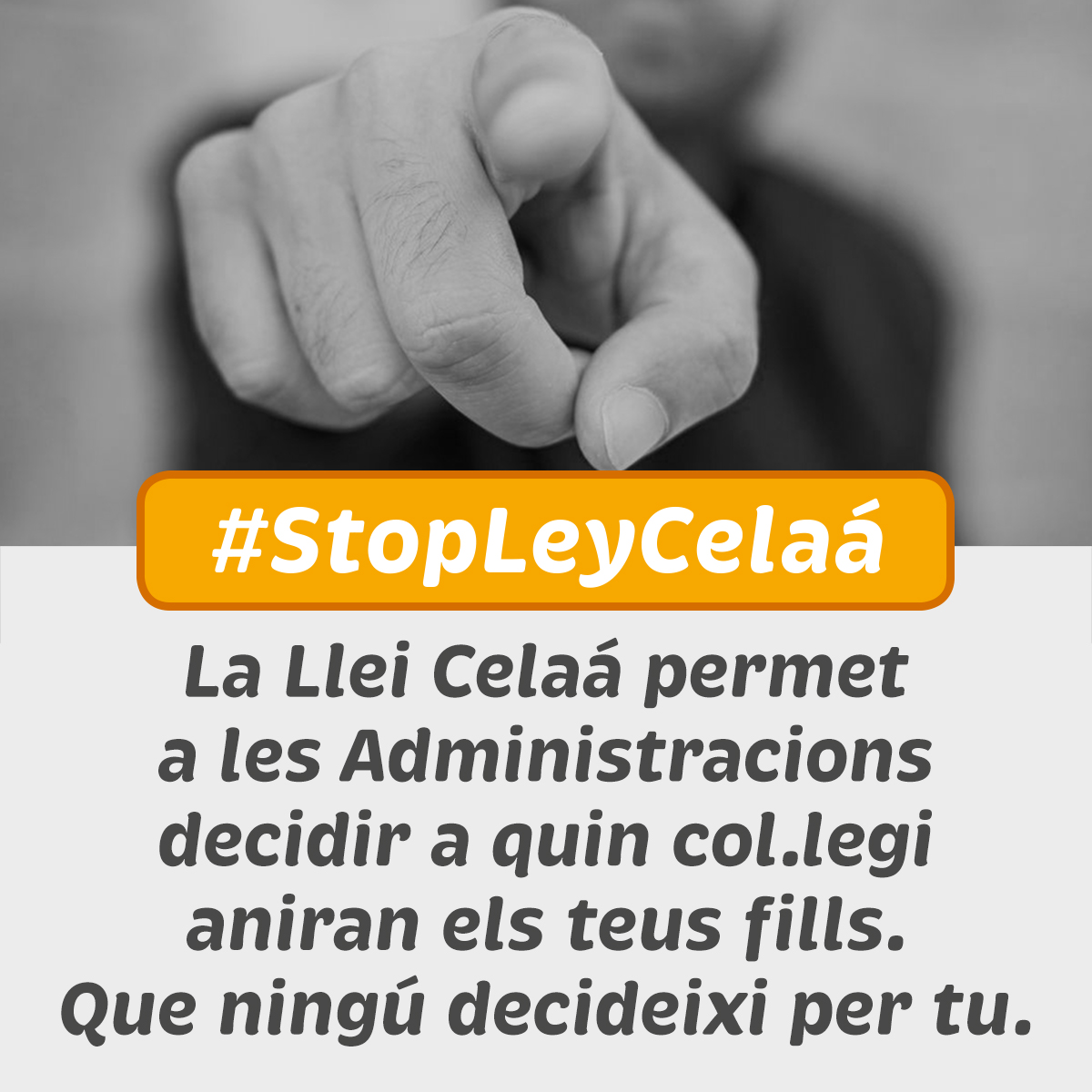 #StopLeyCelaá 
#masplurales
masplurales.es