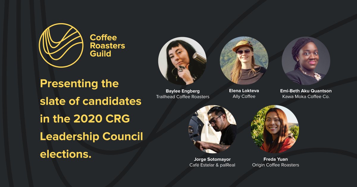 🗳 Presenting the slate of candidates in the 2020 CRG Leadership Council elections! 

⭐️ Baylee Engberg
⭐️ Elena Lokteva
⭐️<a href="/emi_beth/">aku</a>
⭐️Jorge Sotomayor
⭐️<a href="/FredaYuan_/">Freda Yuan</a>

Read the full announcement on our website: bit.ly/3erBqUG